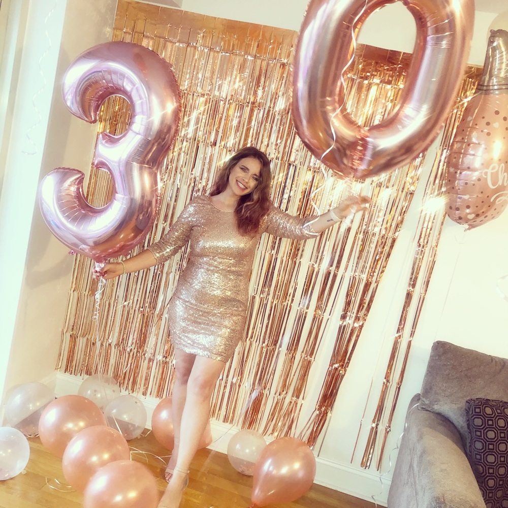 Lulus rose gold dress